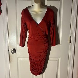 Bebe red back sexy dress